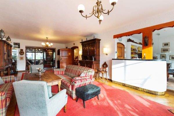 Der Wohnraum und Essbereich 