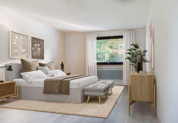 Schlafzimmer visualisierte Möbel