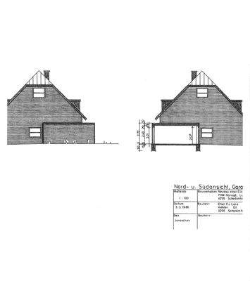 #912_Nord-u. Südansicht, Garage