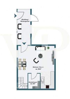Erdgeschoss Gästehaus