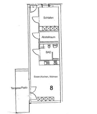 Grundriss Wohnung 8