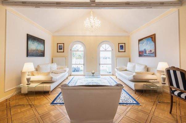 Blick in das Wohnzimmer