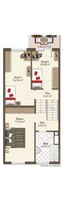 Grundriss Obergeschoss