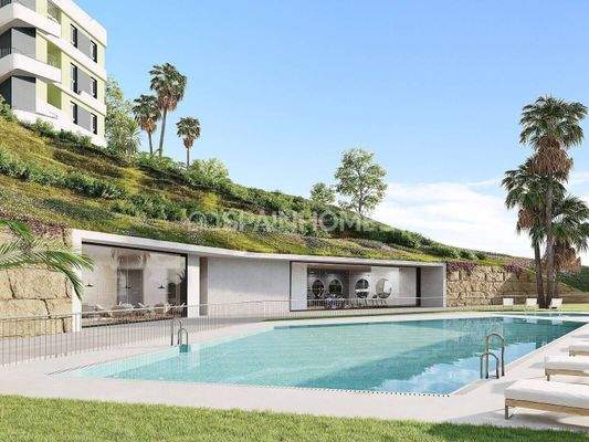Golf Front Sea View Apartments with Large Terraces in Mijas
