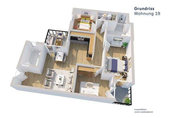 mit Balkon und Entspannungsloggia