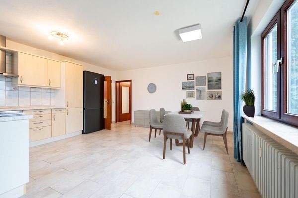 Küche + Essbereich visualisiert