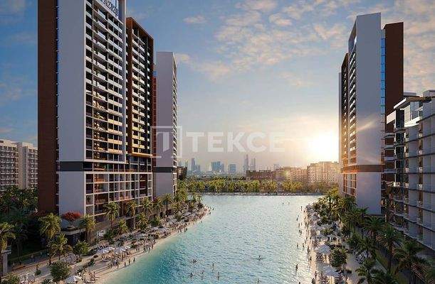 Apartments with a Crystal Lagoon in a Complex in Dubai Meydan