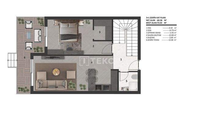 Apartments with Quality Features in Antalya Altıntaş