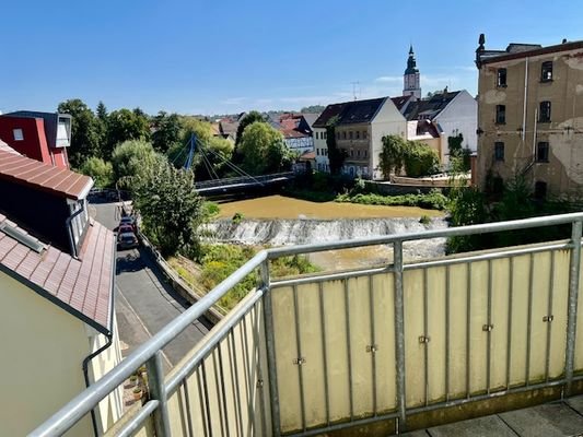 Blick vom Balkon