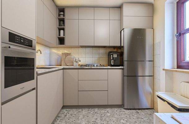 Küche digital möbliert