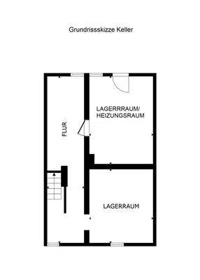 Grundrissskizze Keller unbemaßt