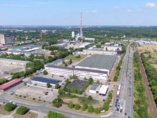 Blick auf den Gewerbepark Süd