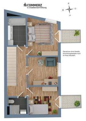 Plan Top 4 Dachgeschoss