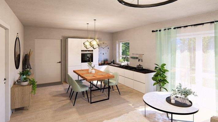 Moderne Küche mit Charme