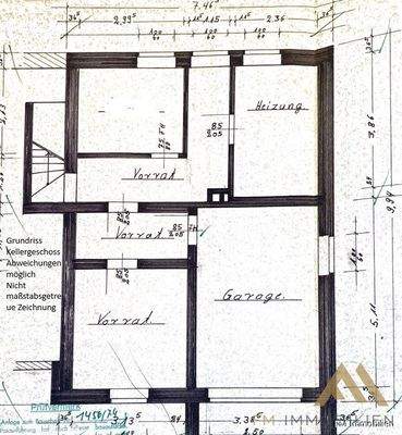 Grundriss Kellergeschoss
