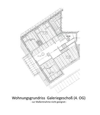 Wohnungsgrundriss Galeriegeschoß (4. OG)
