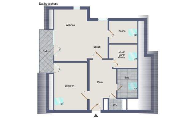 unverbindliche Grundriss-Illustration