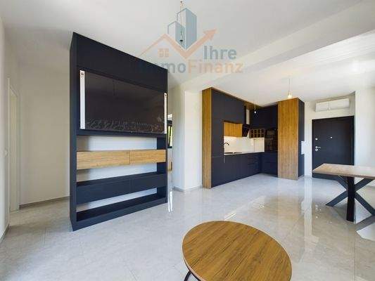 Wohnzimmer mit Kücke