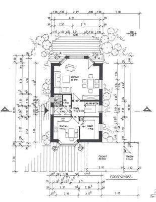 Grundriss Erdgeschoss - nicht maßstäblich