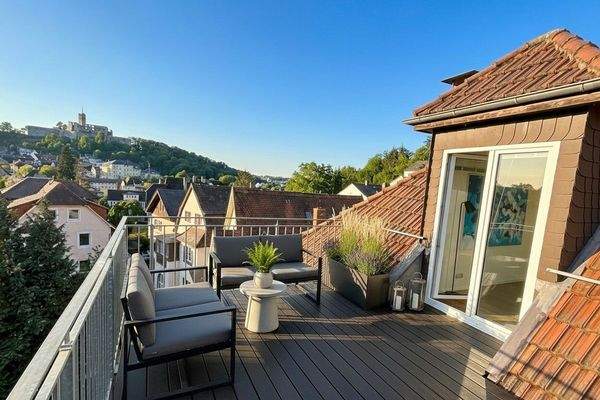 Burgblick Dachterrasse