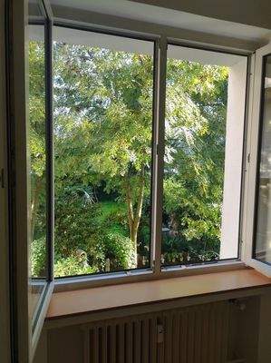 Ausblick aus dem Schlafzimmer