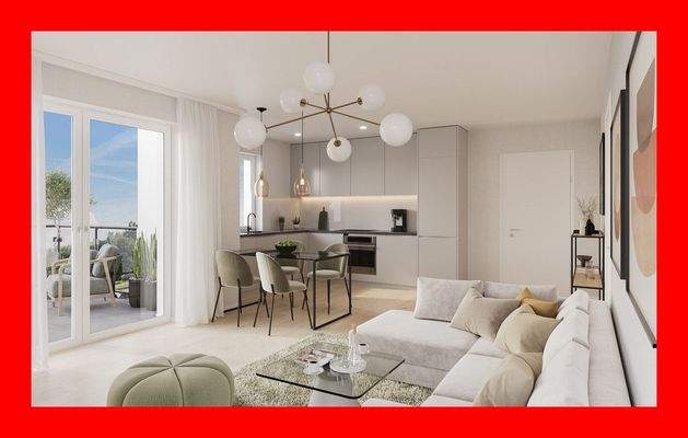 Visualisierung Wohn- & Esszimmer