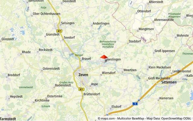 Geolyzer Kartenausschnitt