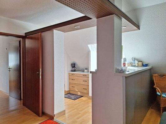 Küche im Dachgeschoss