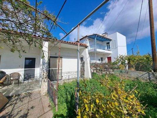 Kreta: Freistehendes Haus mit Meerblick in Plaka zu verkaufen