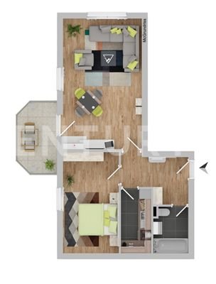 Grundriss Wohnung