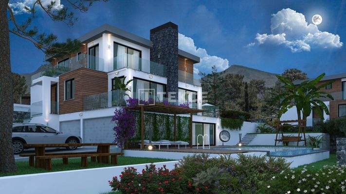 Triplex Houses with Private Pool in North Cyprus Girne