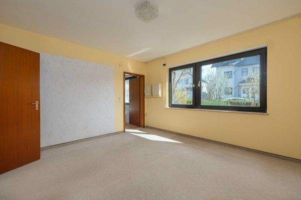 Das Schlafzimmer mit Badzugang