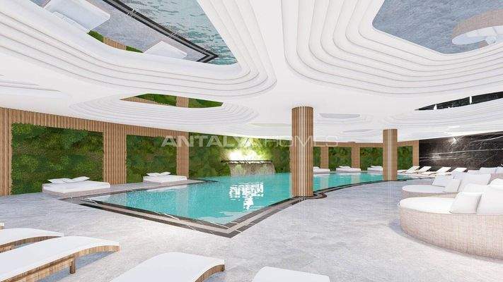 Real Estate in a Project with Pools in Altıntaş Antalya