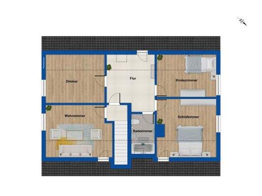 Grundriss Obergeschoss