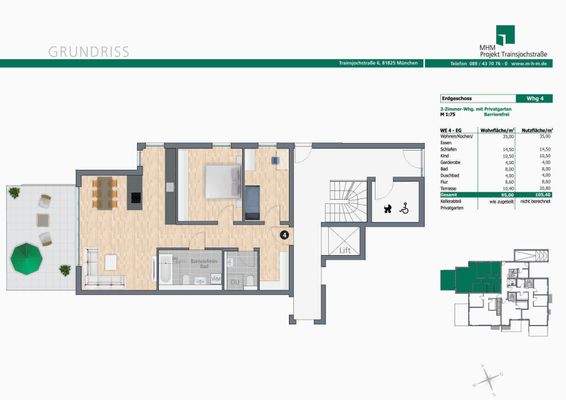 Grundriss EG-Whg Nr. 4