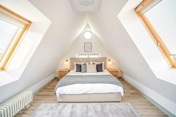 Schlafzimmer digital möbliert