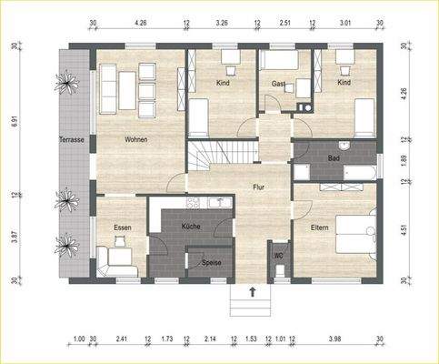Grundriss Erdgeschoss