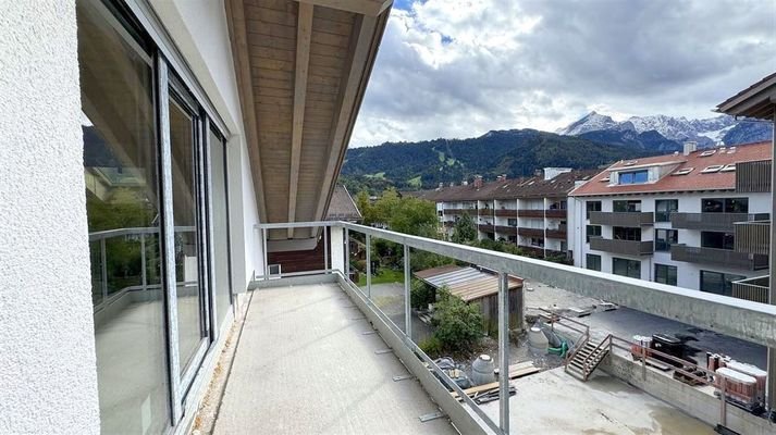 Blick vom Balkon