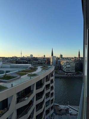 Blick Richtung Innenstadt vom Balkon