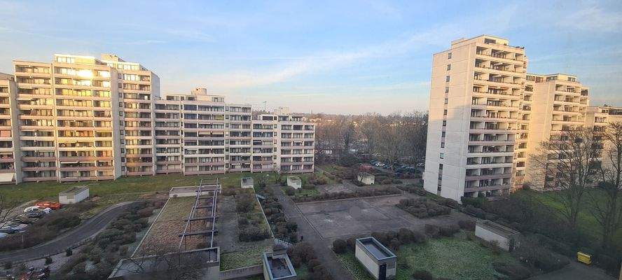 Ausblick zur Wohnanlage 