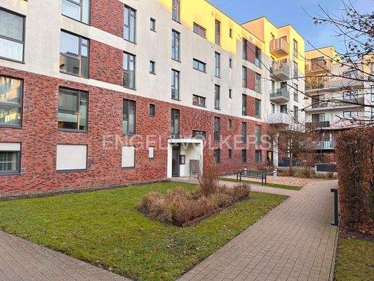 Innenhof mit Hauseingang