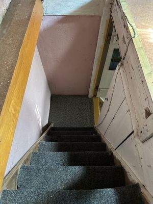 Treppenaufgang zum Dachboden