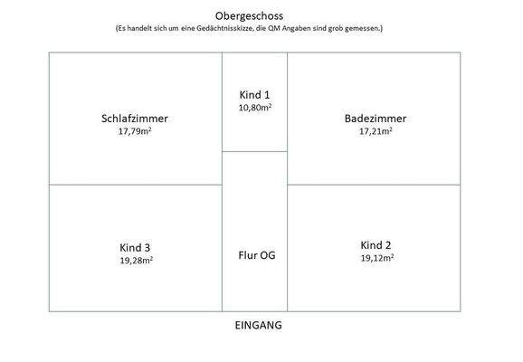 Grundriss Obergeschoss