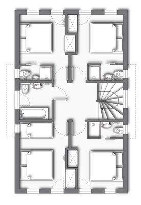 Obergeschoss (kein Maßstab - Details können abweichen)