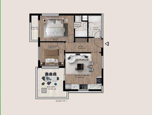 Investment 2-Bedroom Apartments in Mersin Mezitli