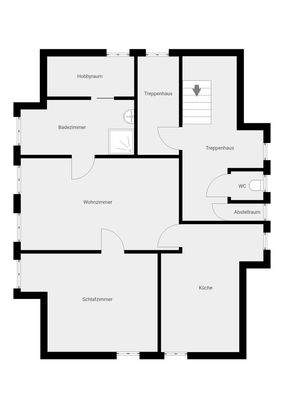 Grundriss 2. OG - nicht maßstabsgetreu
