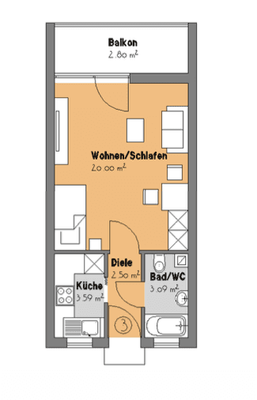 Wohnungsgrundriss