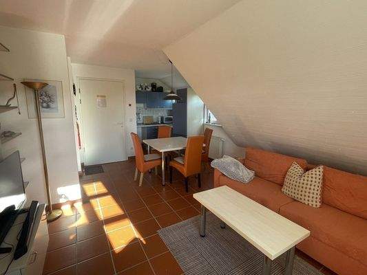 Die Sitzgruppe im Wohnzimmer