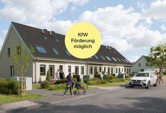 Unsere Reihenhäuser stehen in grüner Umgebung_KfW