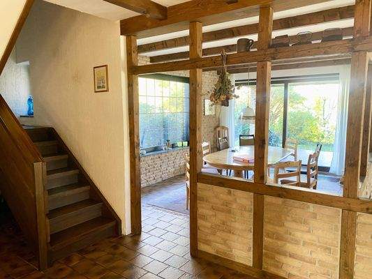 Treppe zum Dachgeschoss